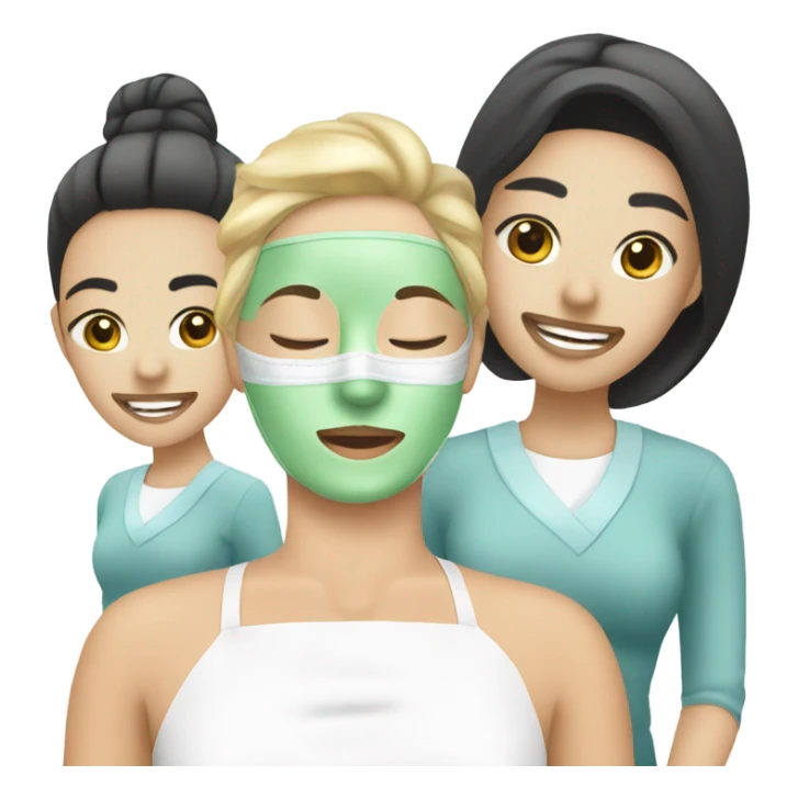 spa treatment at a cosmetologist sticker