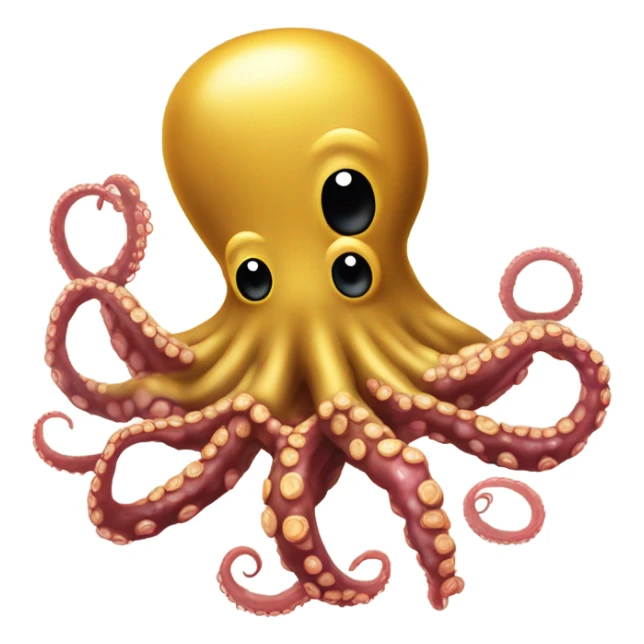 Pulpo comiendo un gofre sticker