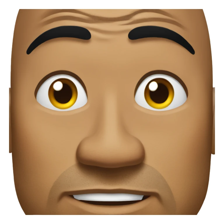 the rock one eyebrow lifted sticker