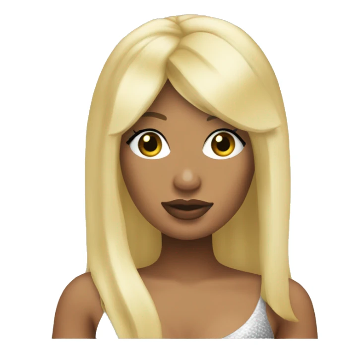 Nicki Minaj with blonde hair sticker