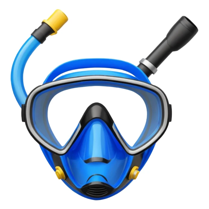 black and blue Snorkel mask sticker