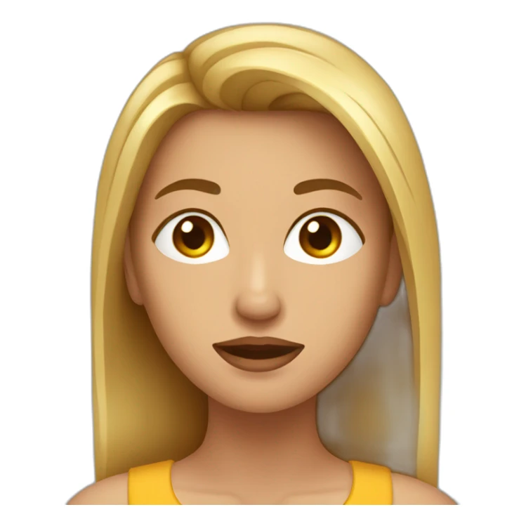 Femme se rase la tête sticker