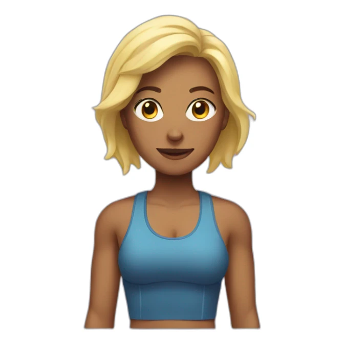 gym woman sticker