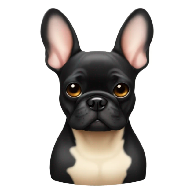 fawn french bulldog with black mask sticker