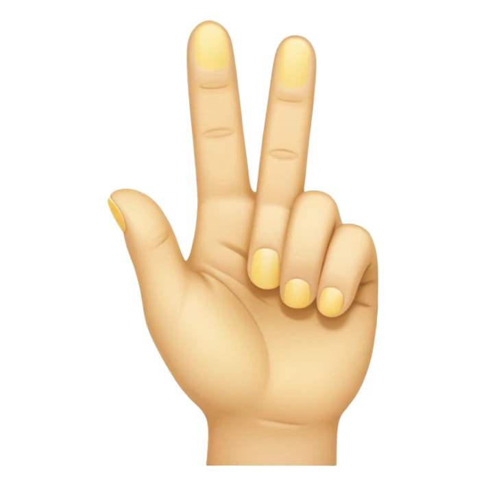 backhand index finger pointing up, neutral yellow skin tone sticker