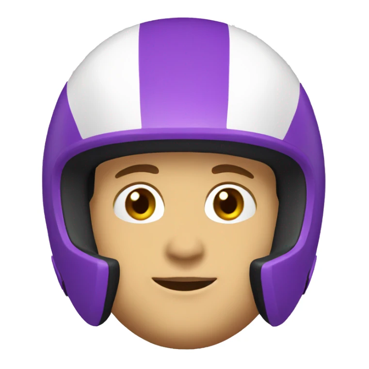 purple car racer helmet no visor sticker