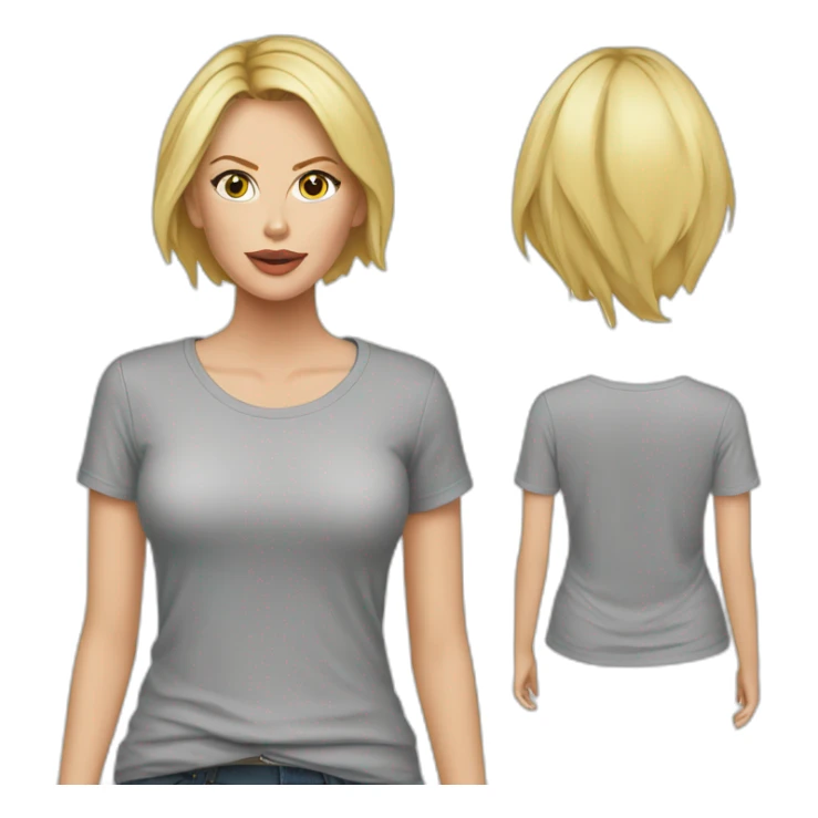 charlize theron wearing t-shirt sticker