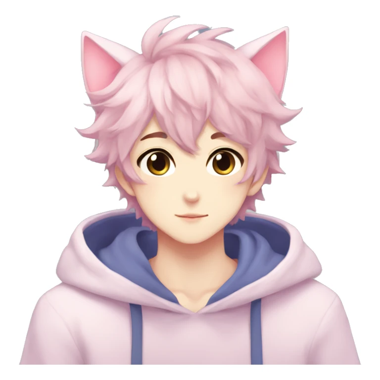 Cute Attractive Gorgeous Kawaii Pastel Anime Catboy sticker