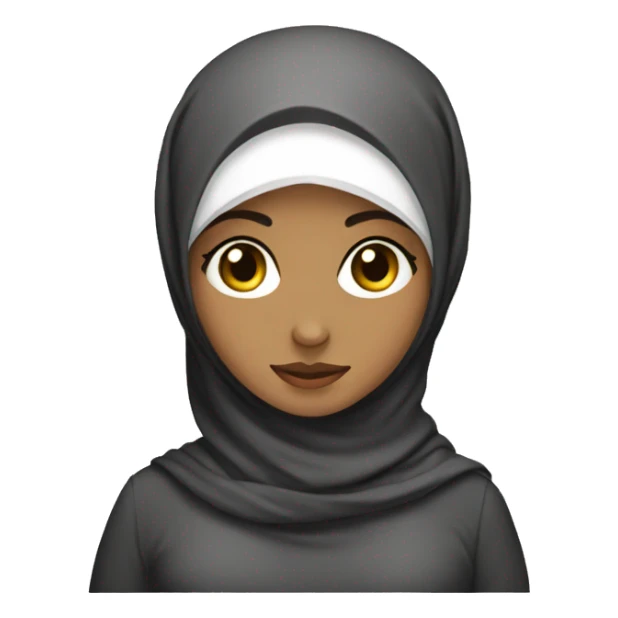 Hijabi girl watching phone sticker