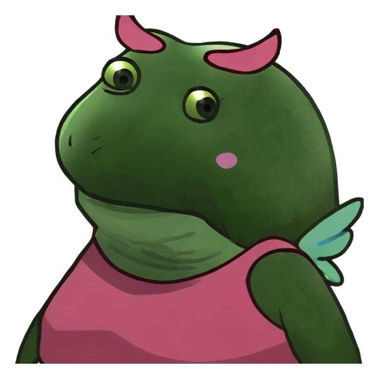 a short, fat, ugly woman with tiny pink wings sticker