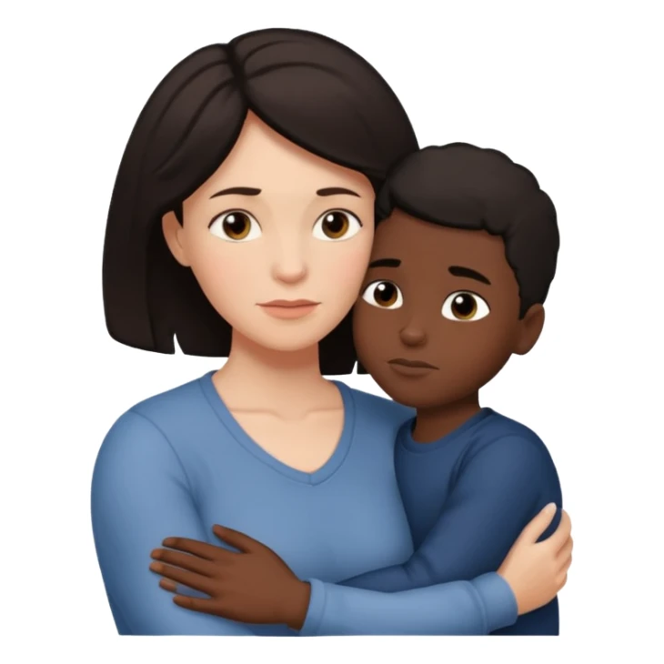 love from a white mother to a black son sticker