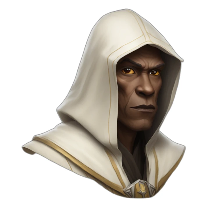 hyperrealist sith jedi in world of warcraft sticker