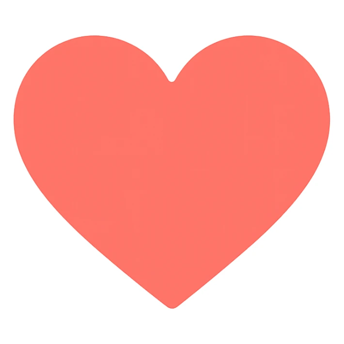 colored icon of a heart sticker