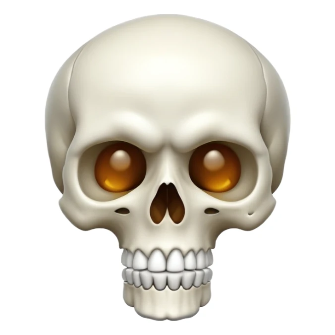 skull emoji mewing sticker