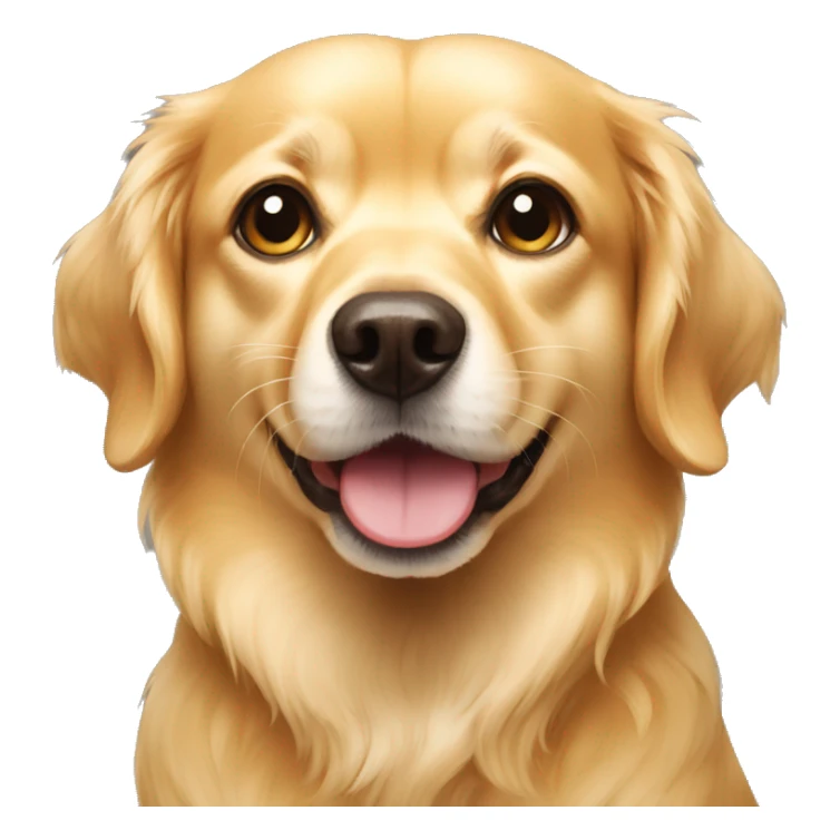 golden dog, something between chihuahua and golden retriever sticker