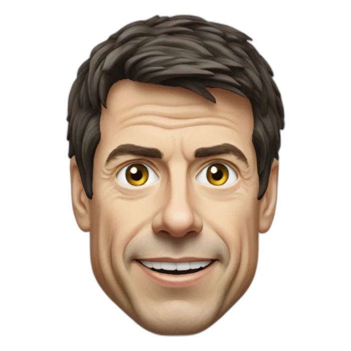 Toto Wolff avec un gros bouton sur le front sticker