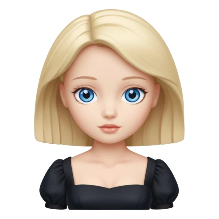 Faça essa mesma boneca, mas sem o cabelo pegando fogo sticker