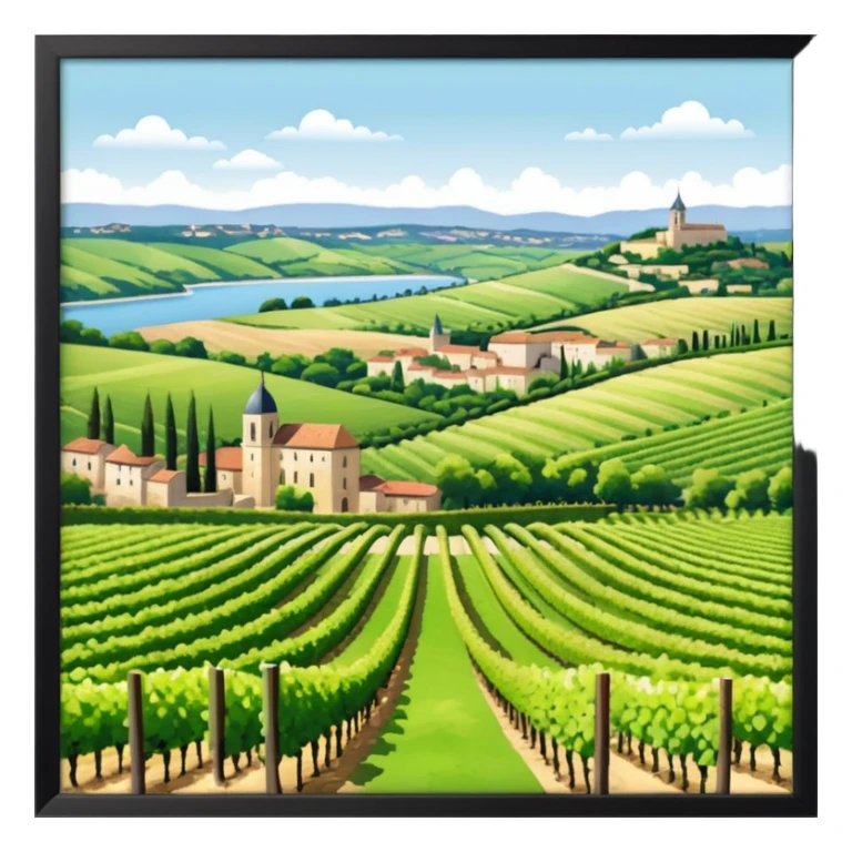 brodeaux aquitaine realistic sticker