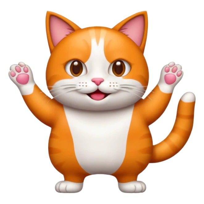 cria um emoji com um gato a dançar sticker