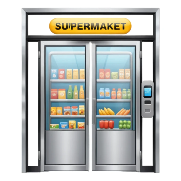 Front Supermarket🛒Entrance sticker