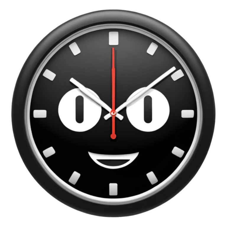 horloge indiquant 18h30 sticker