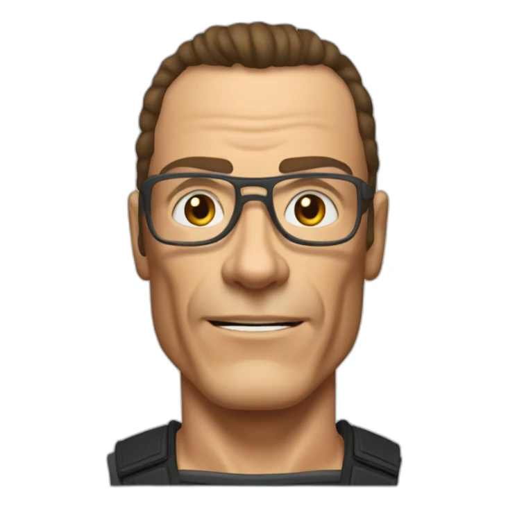 jean claude van damme sticker