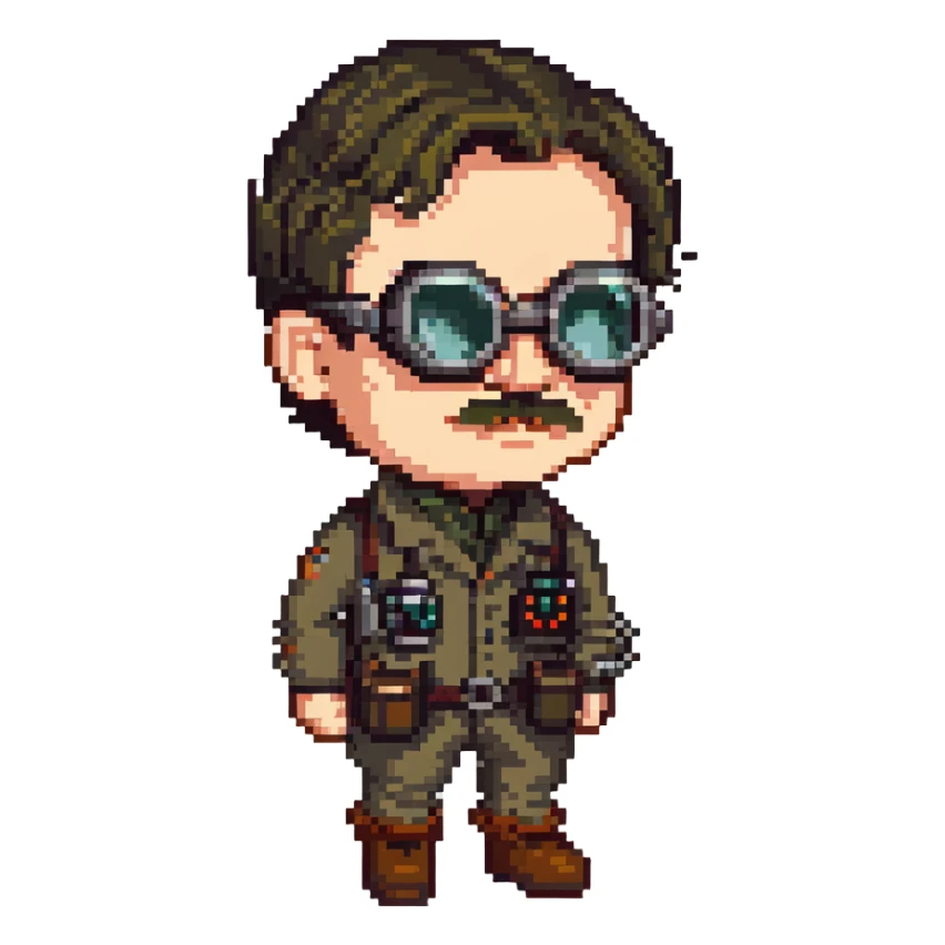 Edward Richtofen Nazi zombie scientist with goggles sticker