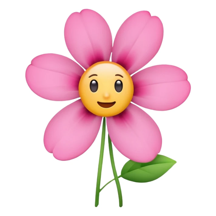 pink flower aesthetic minimal emoji sticker