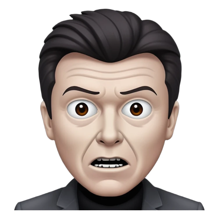 Rick Astley but he is gray as hell, the background is pitch black, he blends in with the pitch black background very well,he looks like he’s hiding in the shadows, his face is [UNKNOWN] but he may have a cursed devious evil killer face, and he may even be a killer sticker