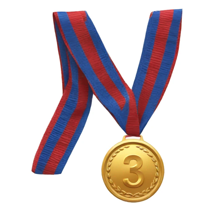 1th place medal sticker