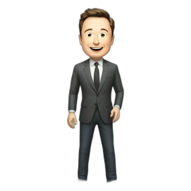 elon musk qui boit de l'eau sticker