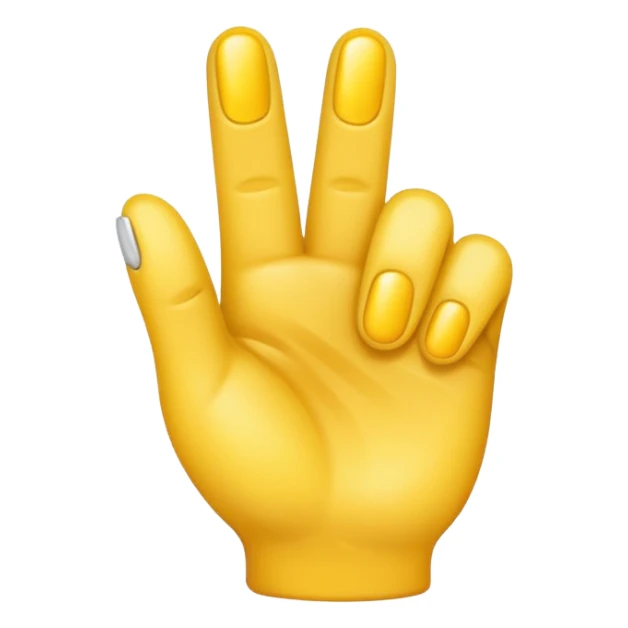 Un emoji con un dedo moliendo sticker