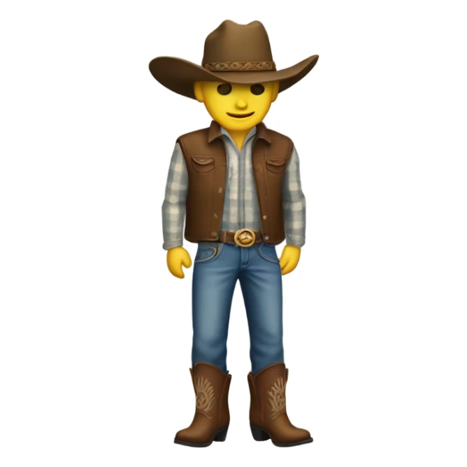 Pike with cowboy boots and jeans sticker