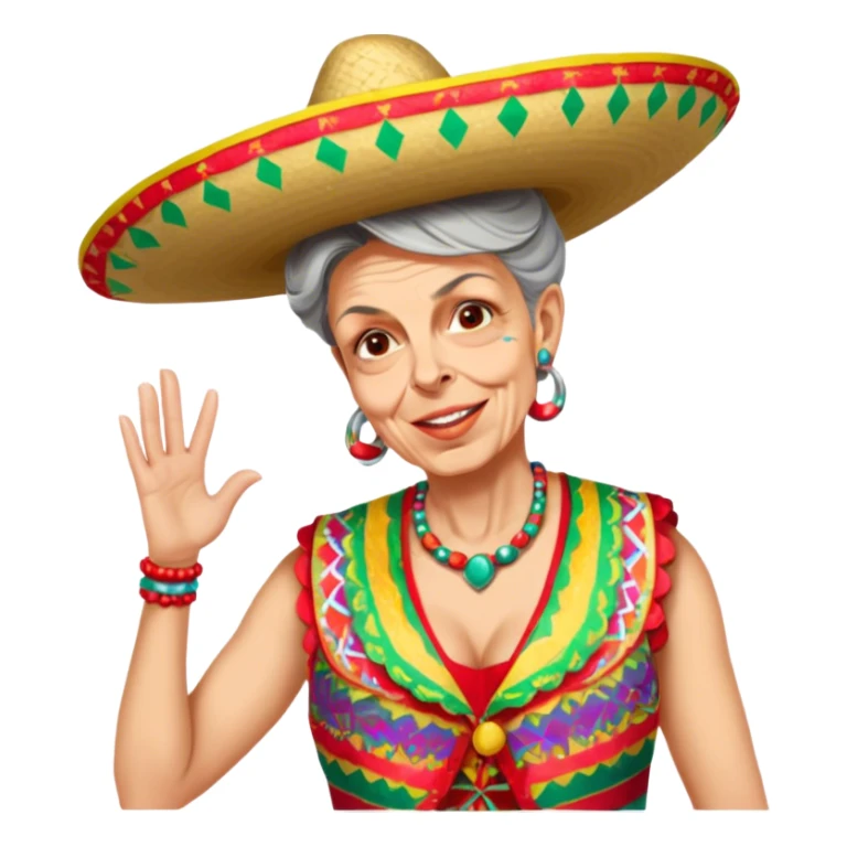 Fiestero with Sombrero sticker