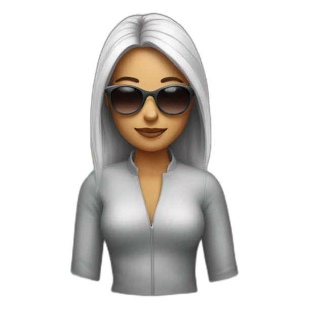woman with sunglasses sticker