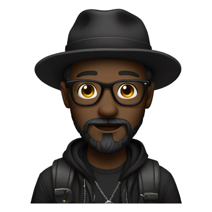 hipster dark wear sticker