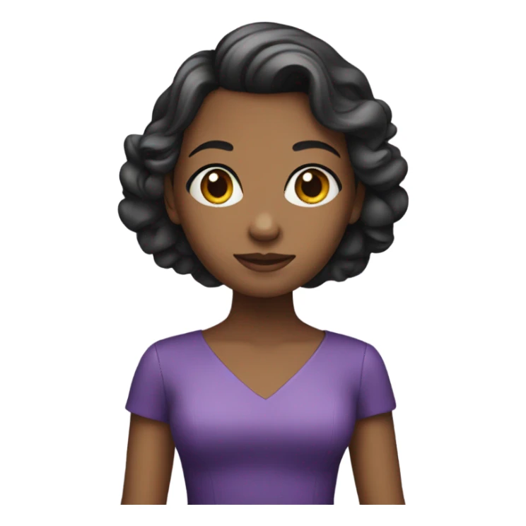 Girl in purple dress sticker