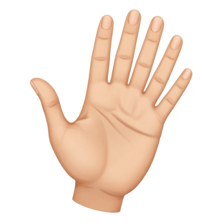 finger raised as if saying just a moment, simple and expressive sticker