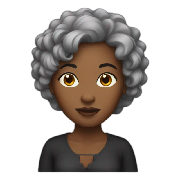 Black woman sticker