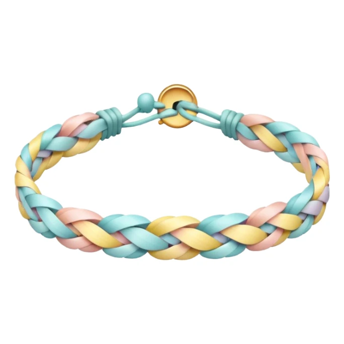 Pastel colorful friendship brazelet sticker