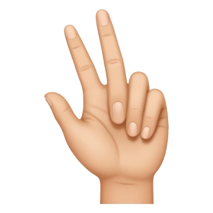 the ok hand but going in the opposite way sticker