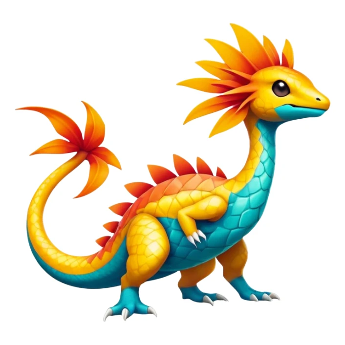  exotic tropical Fakémon-Pokémon-Vernid-creature sticker