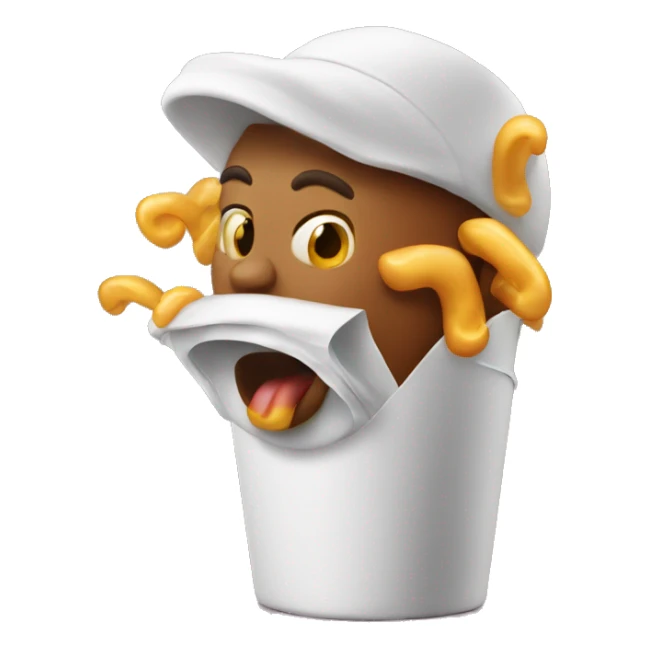 Hard Coughing in macdonalds sticker