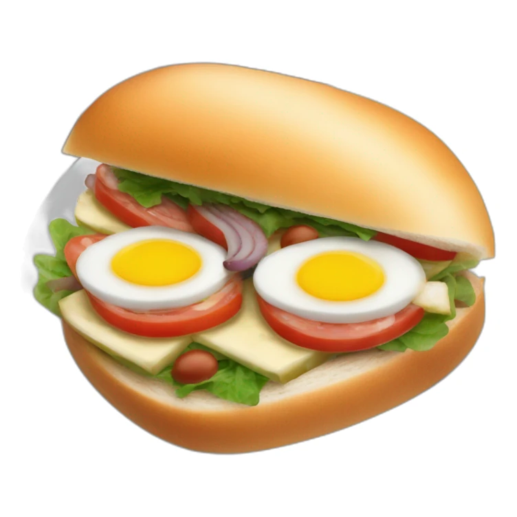 Pan bagnat sandwich France nice niçoise sticker