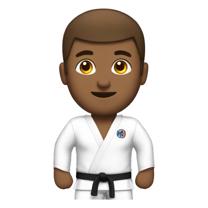 man jiu jitsu brown belt sticker