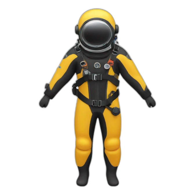 Dry suit diver sticker