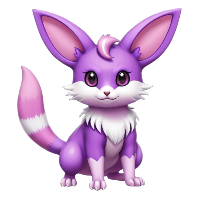 Shiny Furret-Espeon-Noibat-Hybrid (Full body) sticker