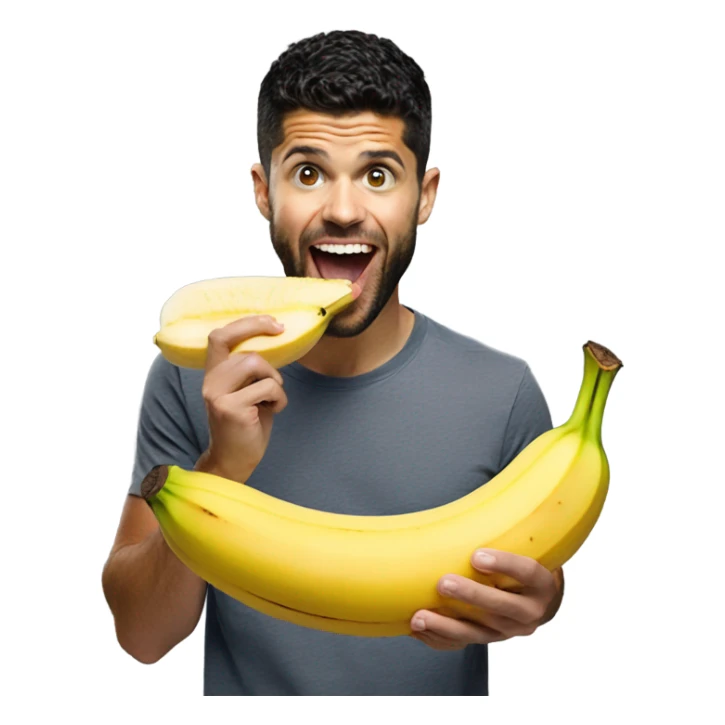 Steven Furtick eating peeled banana sticker