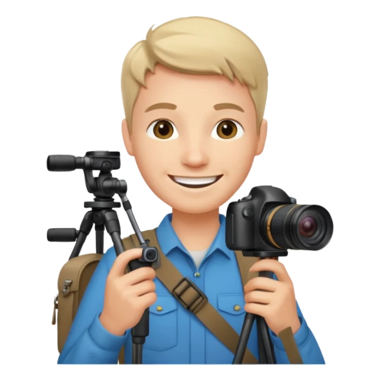 Photo Enthusiast + tripod strap, Tour Group. sticker