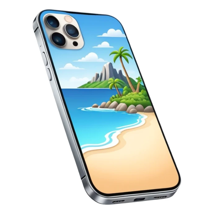 iPhone 14 Pro with dynamic island feature, sleek design sticker